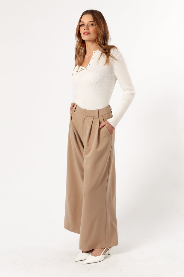 BOTTOMS @Sadella Pant - Sand (Hold for Winter Essentials)