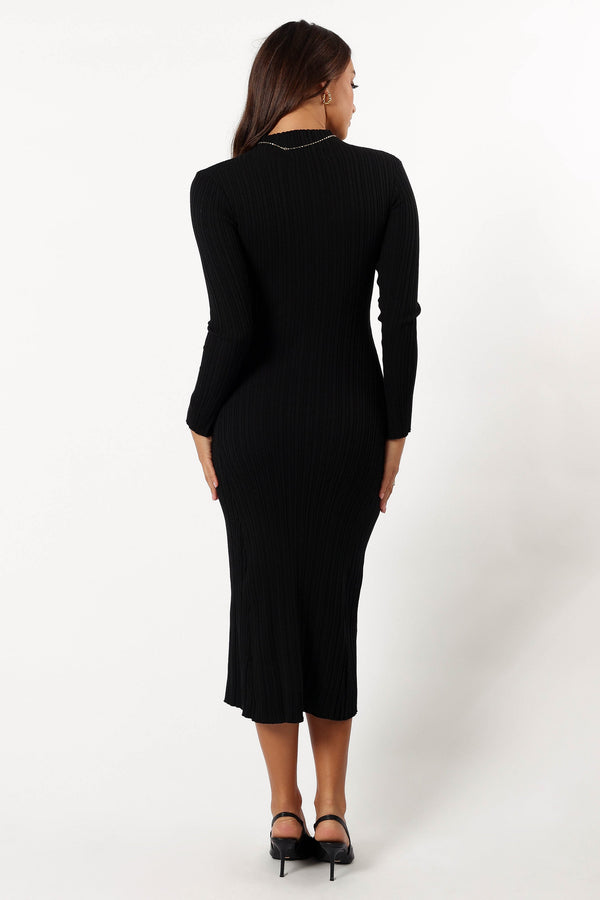 DRESSES @Briar Long Sleeve Dress - Black (Hold for Winter Essentials)