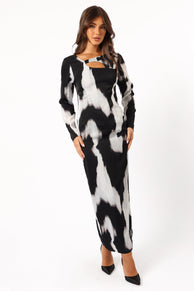 DRESSES @Christah Maxi Dress - Black/White