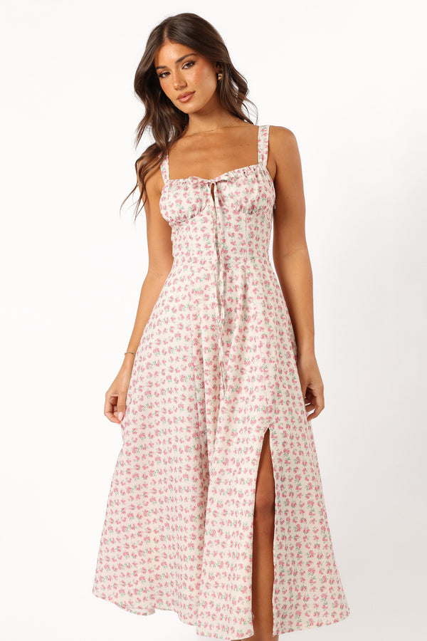 DRESSES @Elodie Midi Dress - Pink Floral