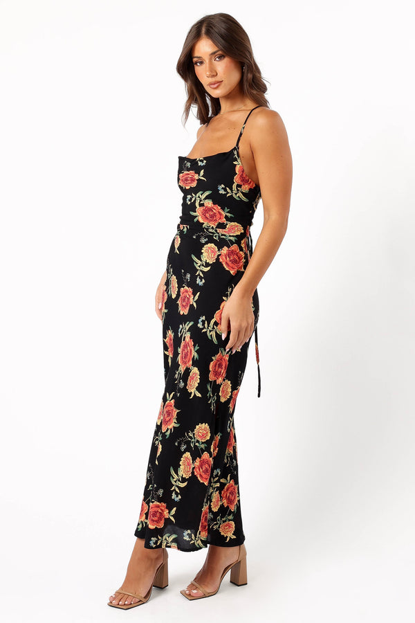 DRESSES @Landry Midi Slip Dress - Sunset Floral