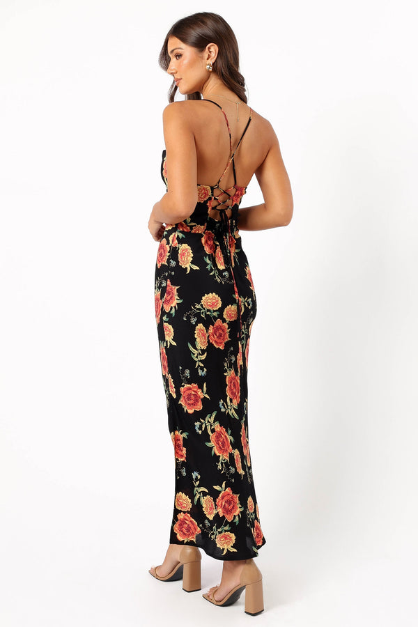 DRESSES @Landry Midi Slip Dress - Sunset Floral