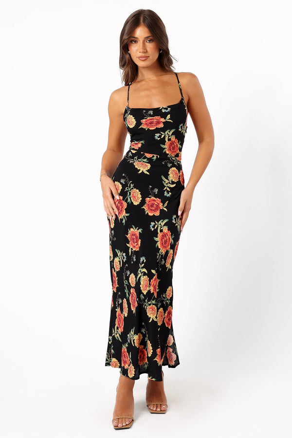 DRESSES @Landry Midi Slip Dress - Sunset Floral