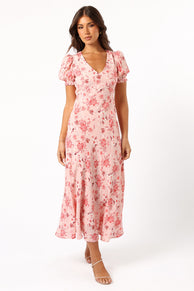 DRESSES @Sandra Midi Dress - Blushed Garden