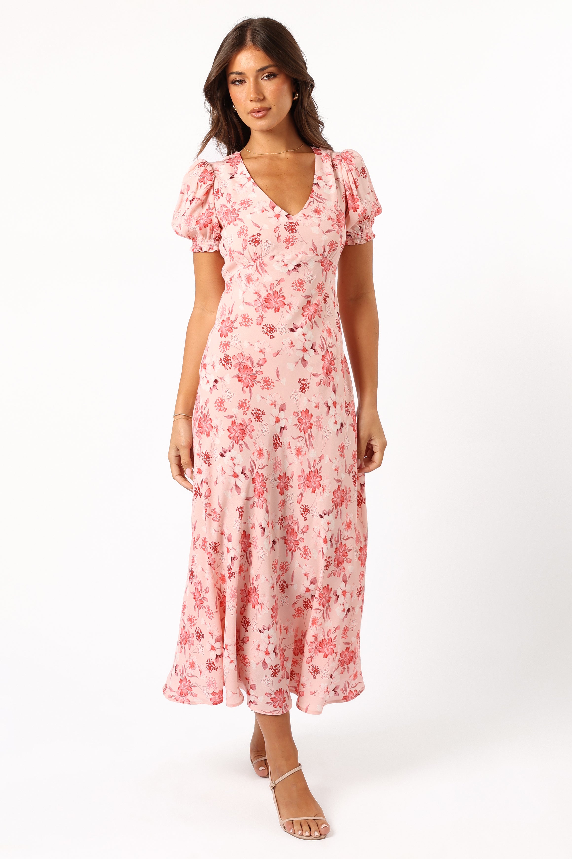 DRESSES @Sandra Midi Dress - Blushed Garden