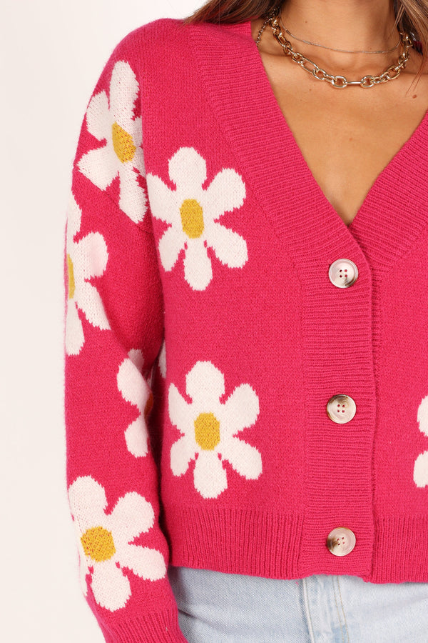 Knitwear @Daisy Cardigan - Orchid