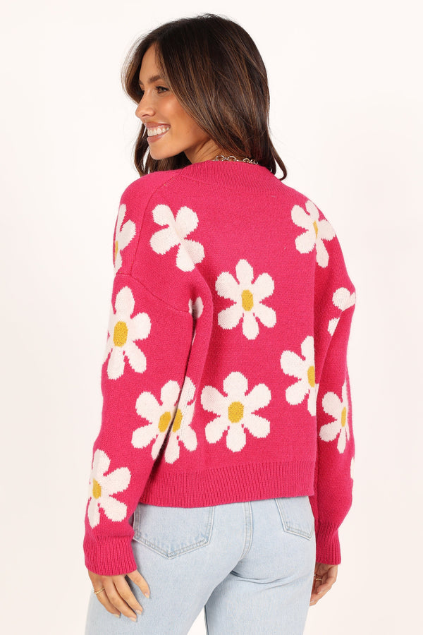 Knitwear @Daisy Cardigan - Orchid