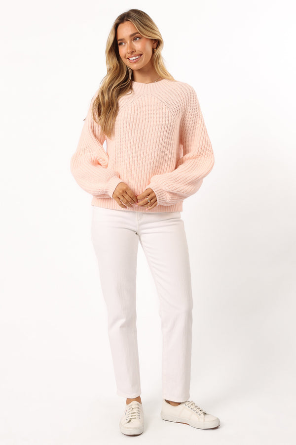 KNITWEAR @London Knit Sweater - Pink