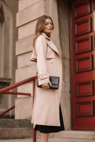 OUTERWEAR Cayenne Contrast Binding Trench Coat - Camel