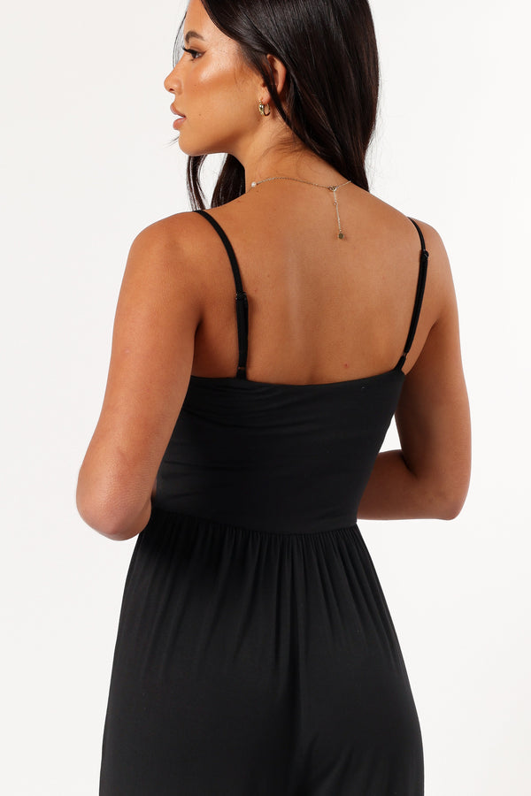 PLAYSUITS @Kameron Knit Jumpsuit - Black