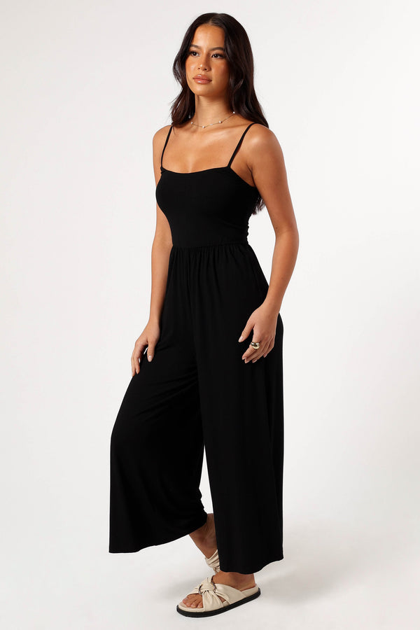 PLAYSUITS @Kameron Knit Jumpsuit - Black