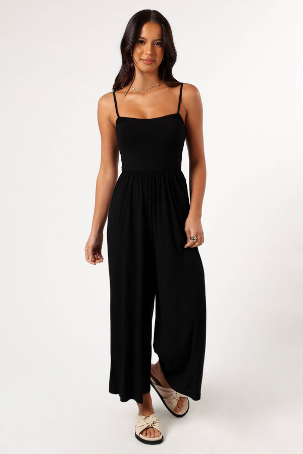 PLAYSUITS @Kameron Knit Jumpsuit - Black