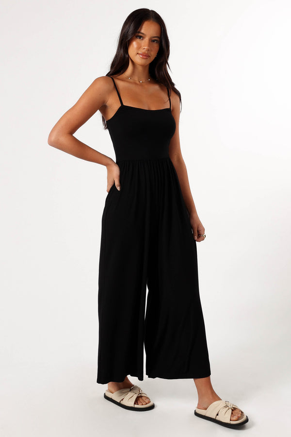 PLAYSUITS @Kameron Knit Jumpsuit - Black