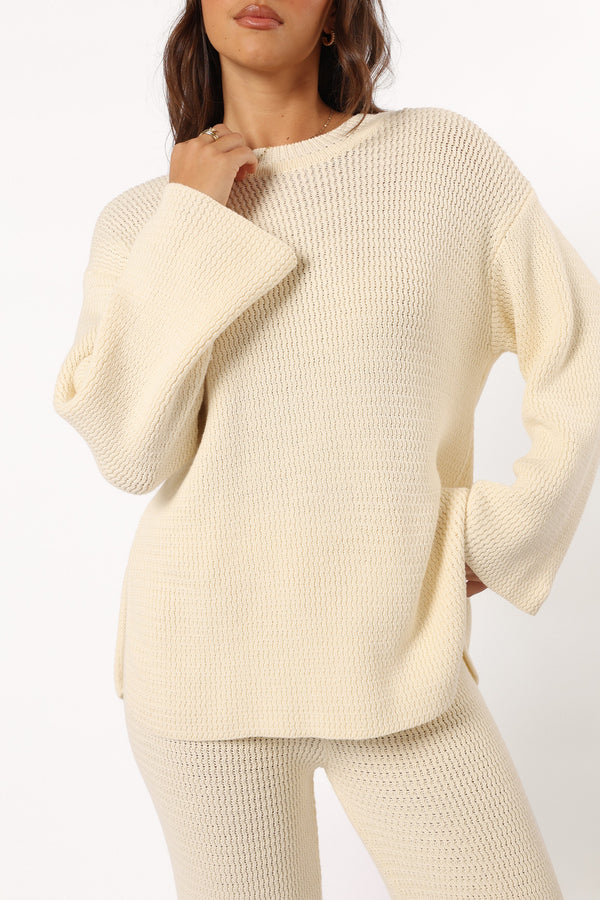 TOPS @Mckinley Sweater - Cream (Hold for Cool Beginnings)