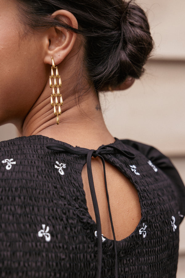 Petal and Pup USA ACCESSORIES Alba Earrings - Gold One Size