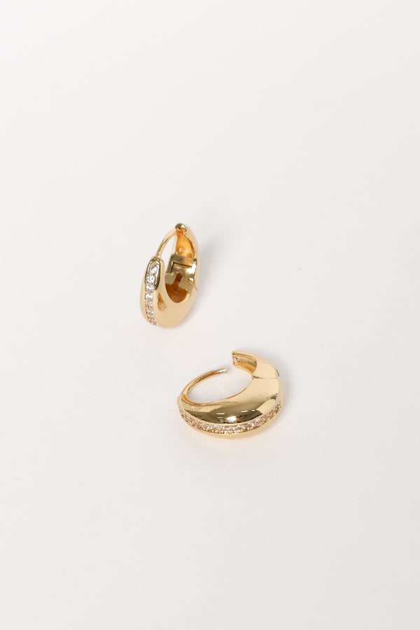 Petal and Pup USA ACCESSORIES Allyse Earrings - Gold One Size