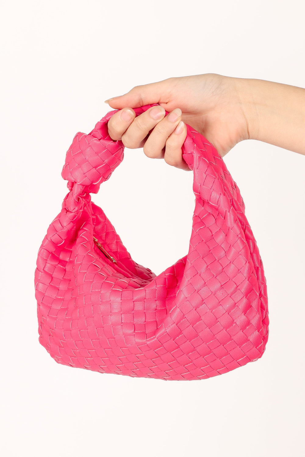 Alma Woven Shoulder Bag - Pink - One Size
