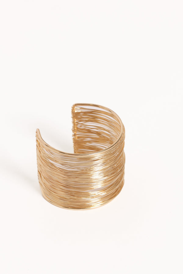 Petal and Pup USA ACCESSORIES Anais Cuff Bracelet - Gold One Size