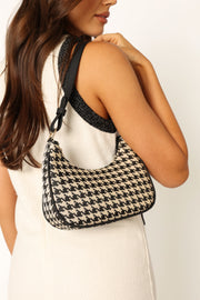 Petal and Pup USA ACCESSORIES Angela Shoulder Bag - Black Houndstooth One Size