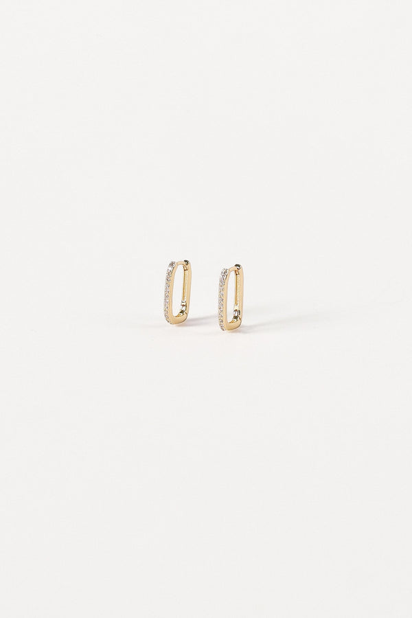 Petal and Pup USA ACCESSORIES Anisa Hoop Earrings - Gold One Size