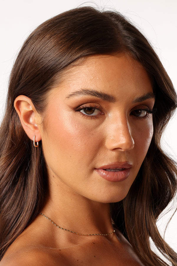 Petal and Pup USA ACCESSORIES Anisa Hoop Earrings - Gold One Size