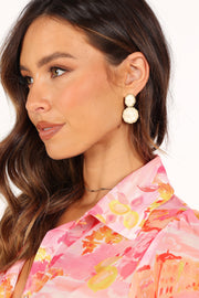 Petal and Pup USA ACCESSORIES Aquelle Statement Earrings - White One Size