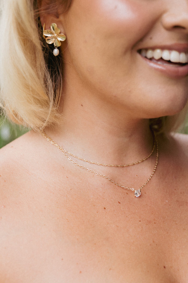 Petal and Pup USA ACCESSORIES Arabella Necklace - Gold One Size