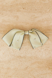 Petal and Pup USA ACCESSORIES Astor Bow Hair Clip - Cream One Size