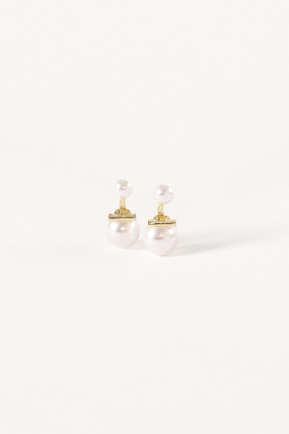 Petal and Pup USA ACCESSORIES Astrid Pear Earrings - Gold One Size