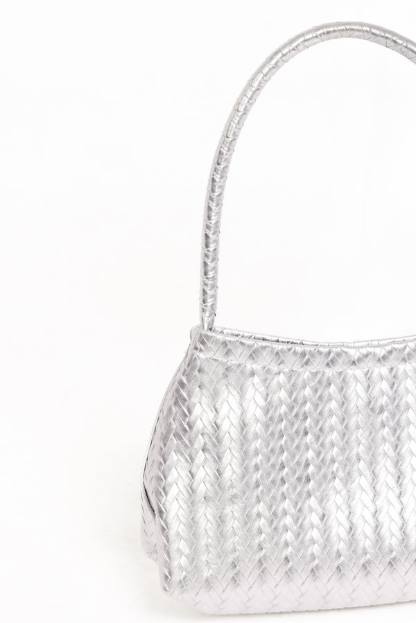 Petal and Pup USA ACCESSORIES Augustine Handbag - Silver One Size