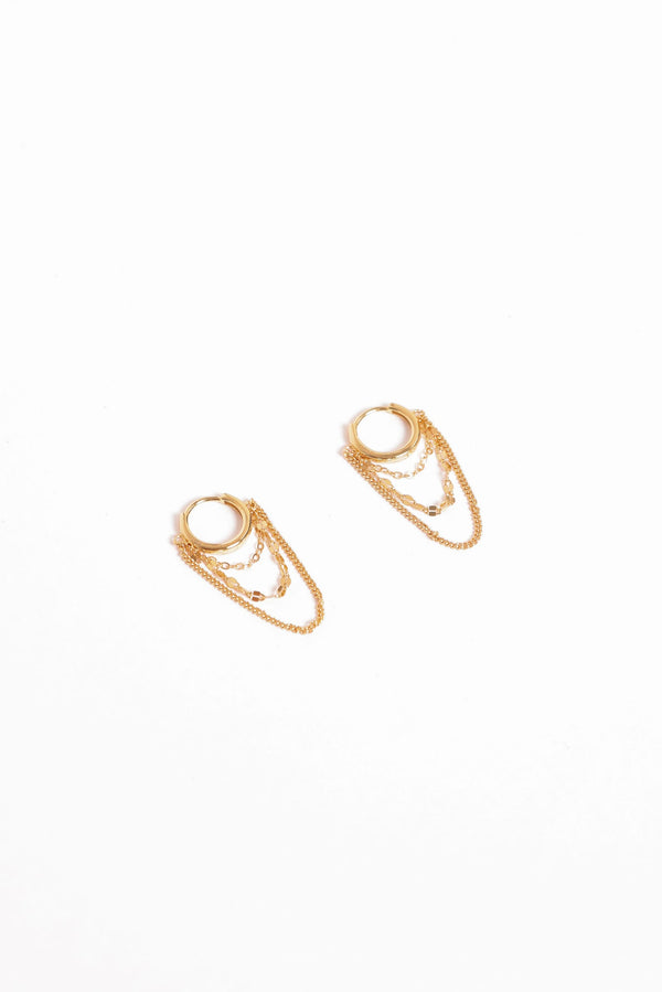 Petal and Pup USA ACCESSORIES Ava Earrings - Gold One Size