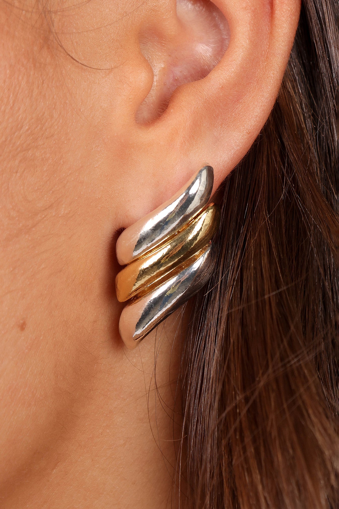 Petal and Pup USA ACCESSORIES Benson Earrings - Gold/Silver One Size