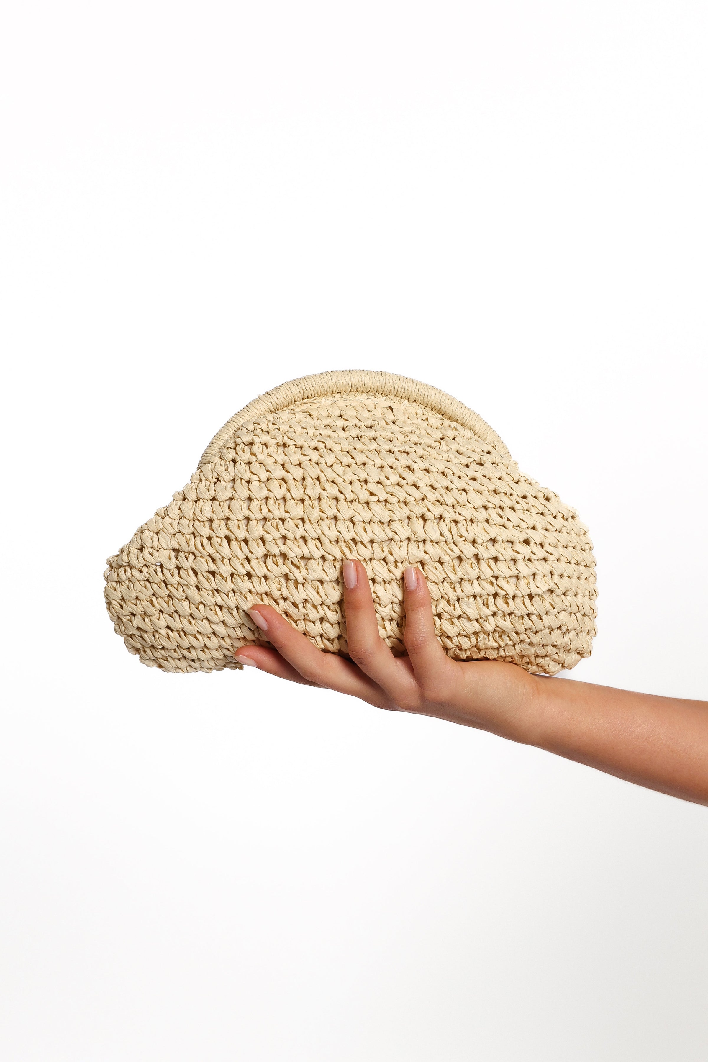 Petal and Pup USA ACCESSORIES Bett Clutch Bag - Natural/Raffia One Size