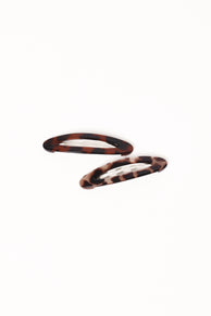 Petal and Pup USA ACCESSORIES Blakely Hairclip Set - Tort One Size