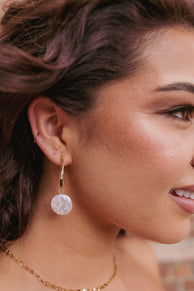 Petal and Pup USA ACCESSORIES Carina Pearl Earrings - Gold One Size