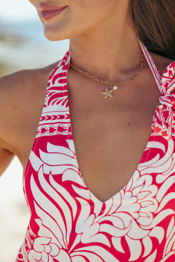 Petal and Pup USA ACCESSORIES Cassia Necklace - Gold One Size