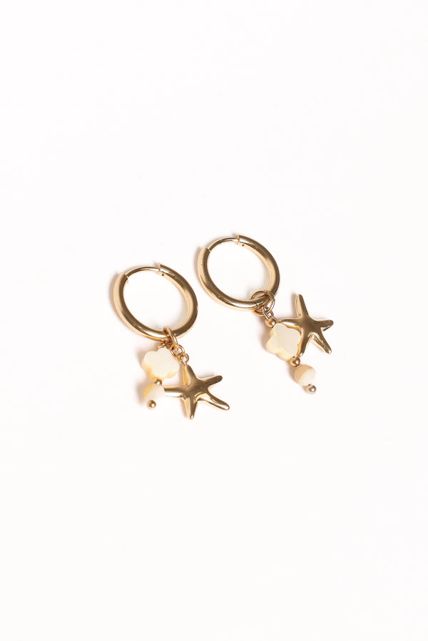 Petal and Pup USA ACCESSORIES Catania Charm Earrings - Gold One Size