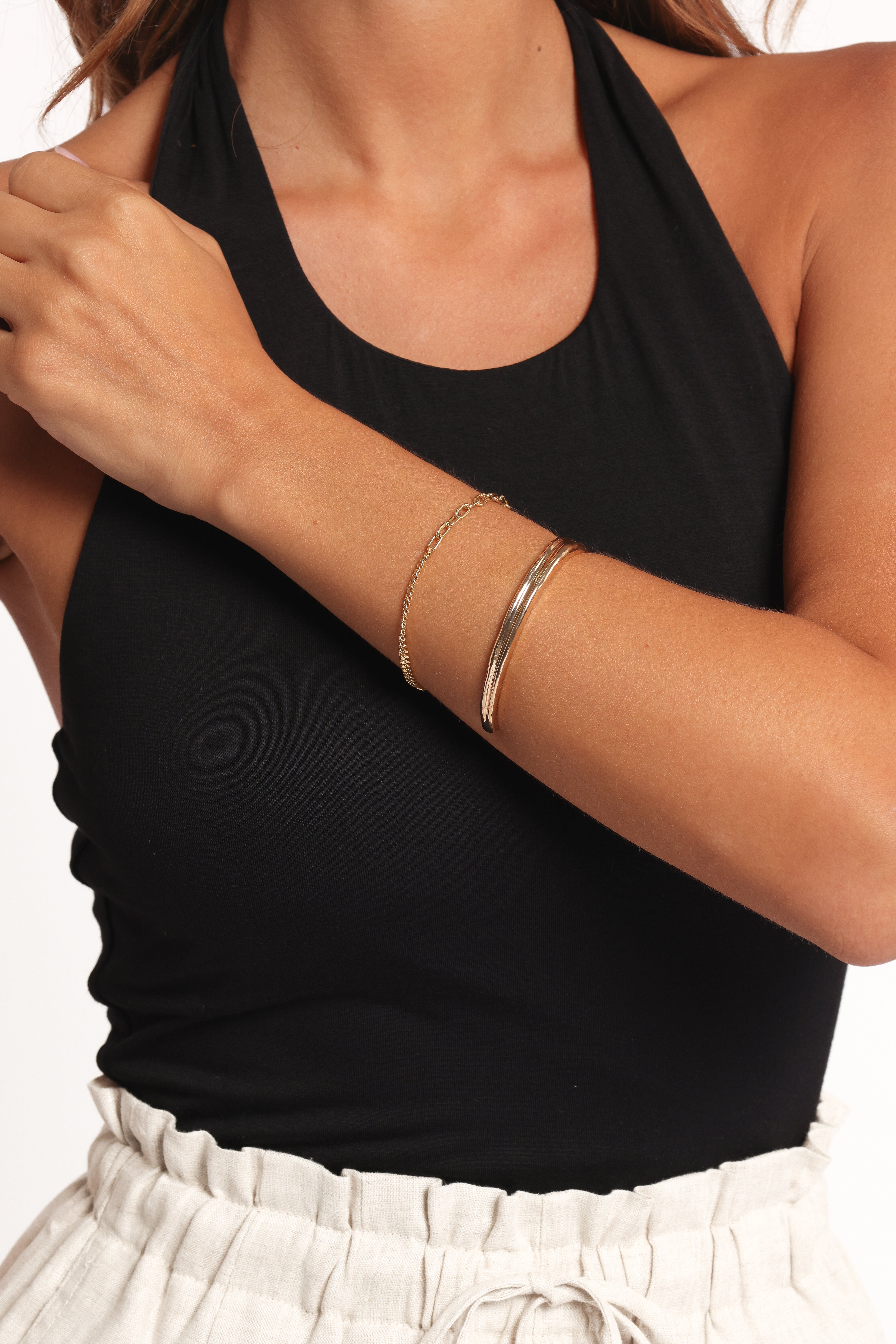 Petal and Pup USA ACCESSORIES Chandler Bracelet - Gold One Size