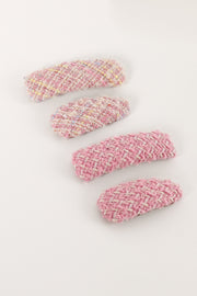 Petal and Pup USA ACCESSORIES Cher 4 Pack Hair Clip - Pink One Size
