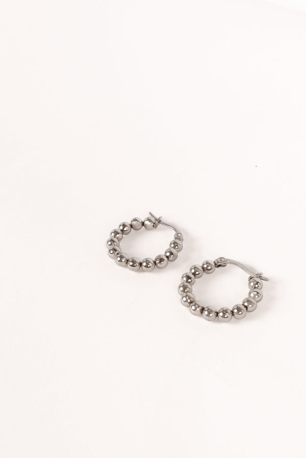 Petal and Pup USA ACCESSORIES Chloe Hoop Earrings - Silver One Size