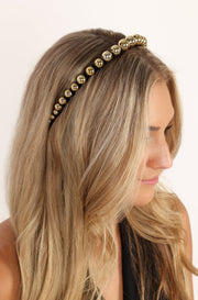 Petal and Pup USA ACCESSORIES Cirque Headband - Gold One Size