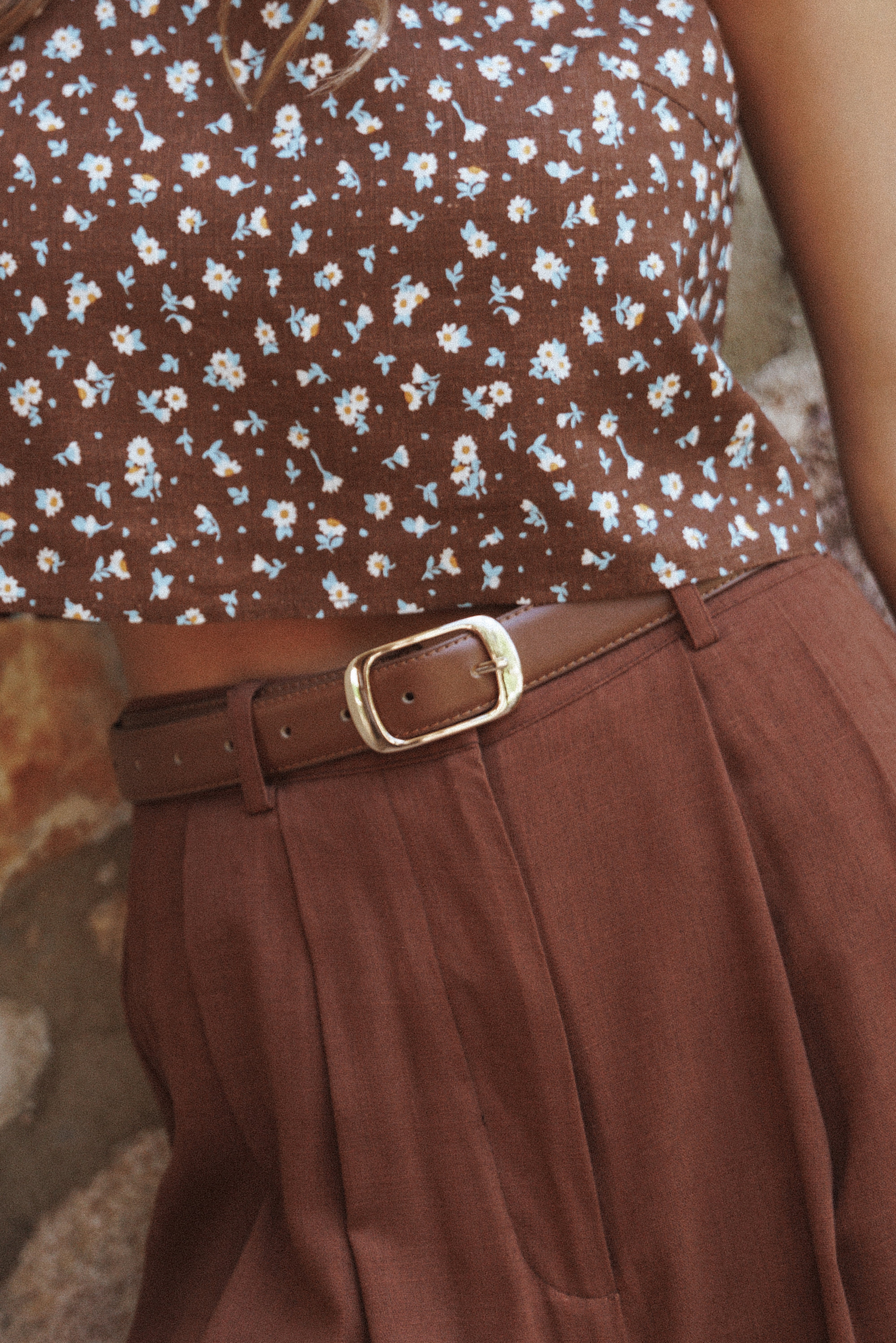 Petal and Pup USA ACCESSORIES Classic Belt - Brown One Size