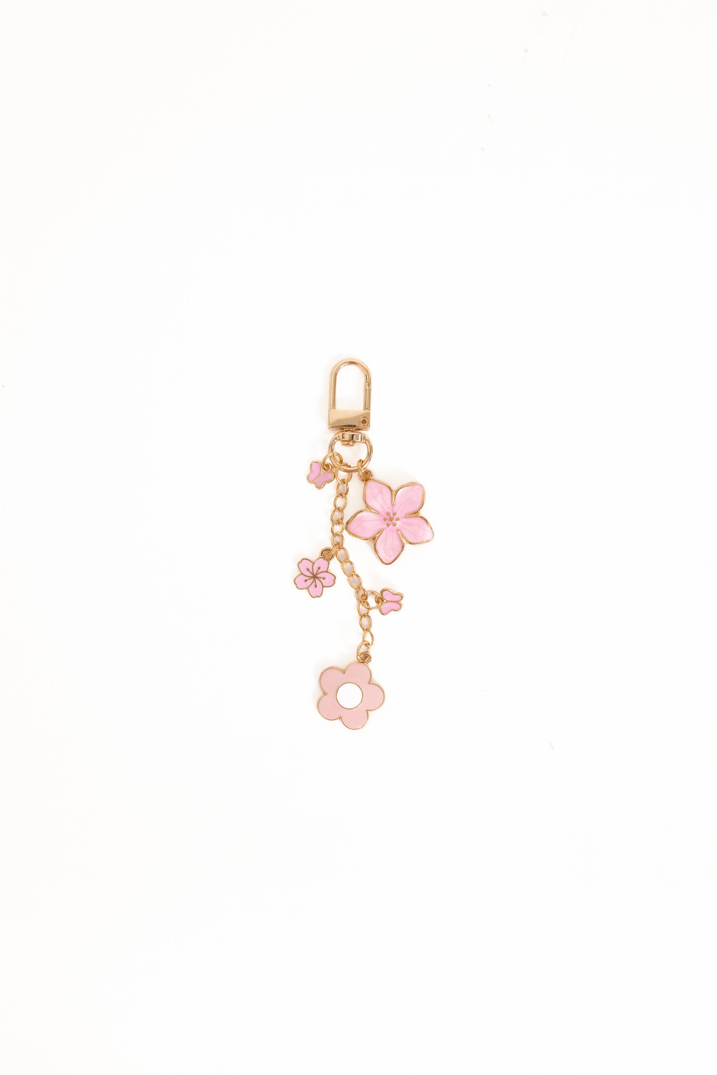 Petal and Pup USA ACCESSORIES Claudia Flower Key Chain - Pink One Size