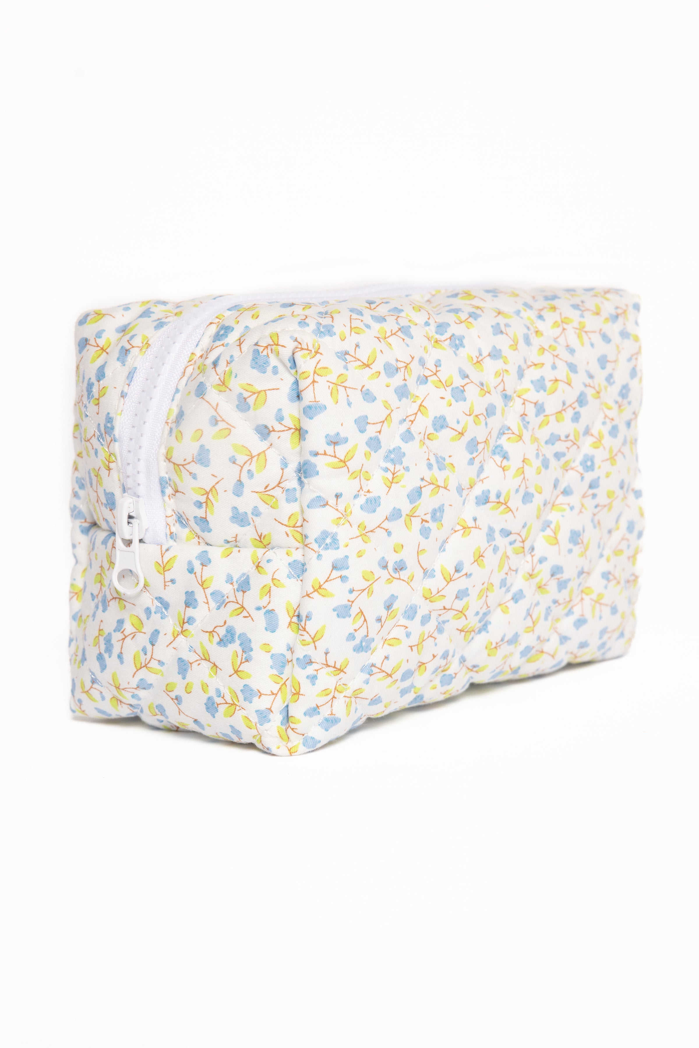 Petal and Pup USA ACCESSORIES Clementine Cosmetic Bag - Blue Floral One Size