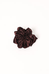 Petal and Pup USA ACCESSORIES Cooper Scrunchie - Chocolate Brown One Size