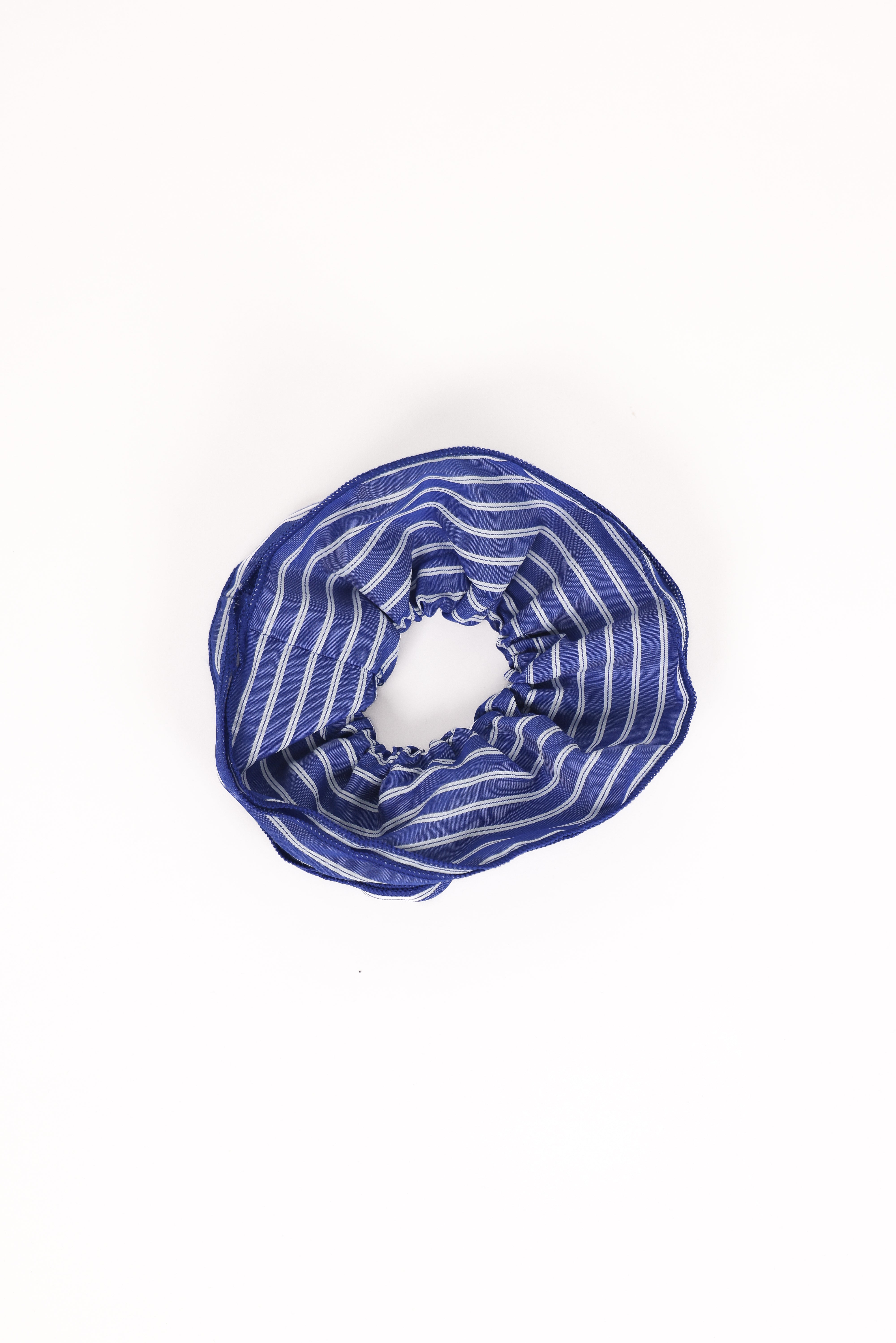 Petal and Pup USA ACCESSORIES Corina Scrunchie - Blue Stripe One Size