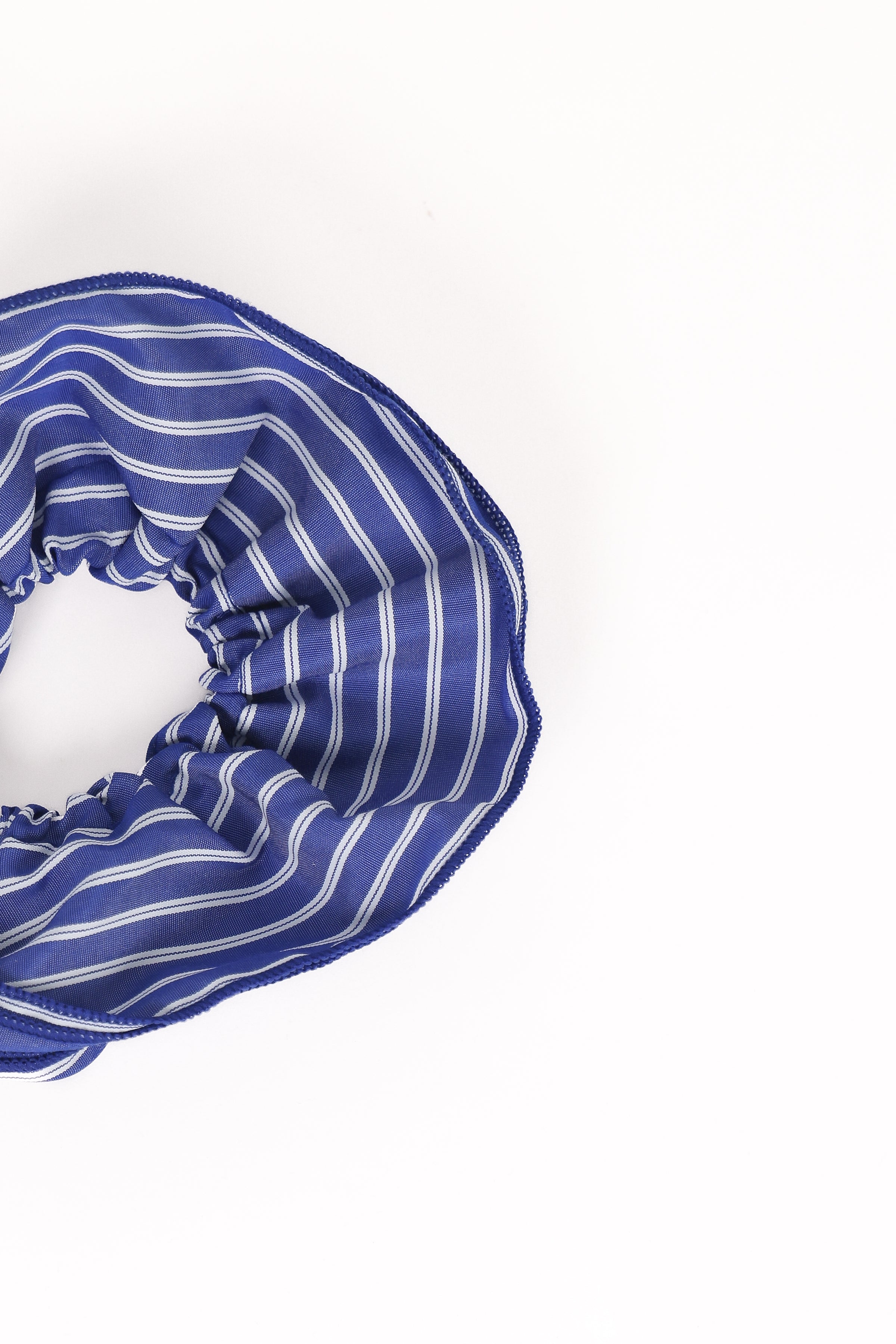 Petal and Pup USA ACCESSORIES Corina Scrunchie - Blue Stripe One Size