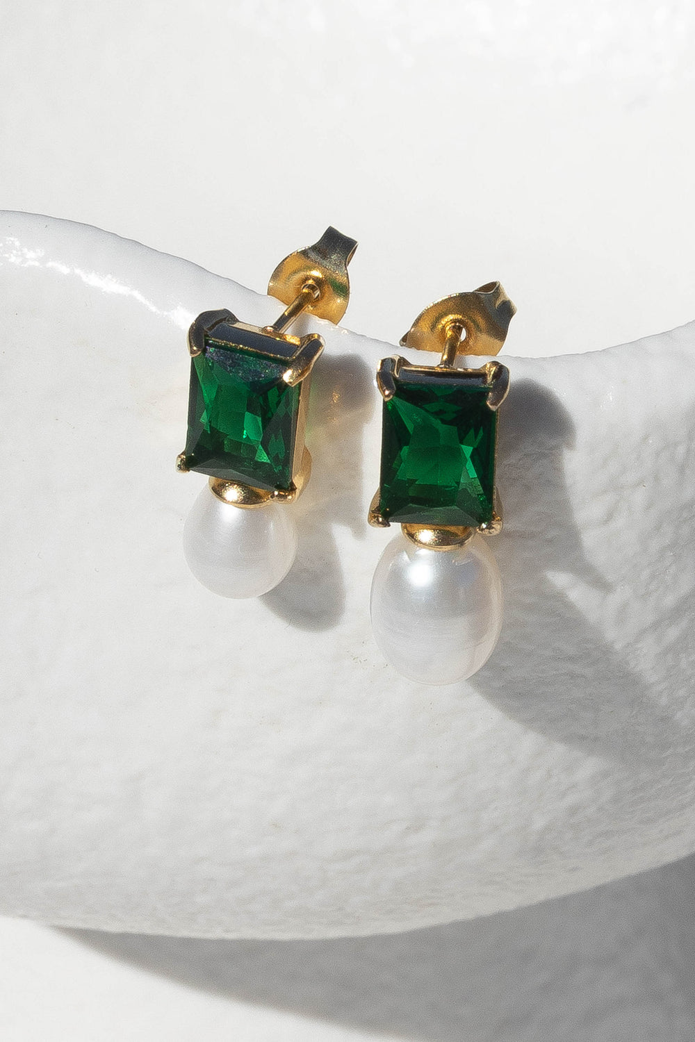 Petal and Pup USA ACCESSORIES Cosimo Earrings - Green One Size