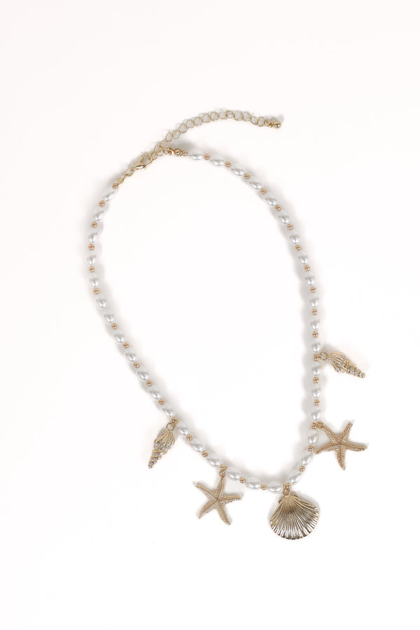 Petal and Pup USA ACCESSORIES Costa Necklace - Pearl One Size