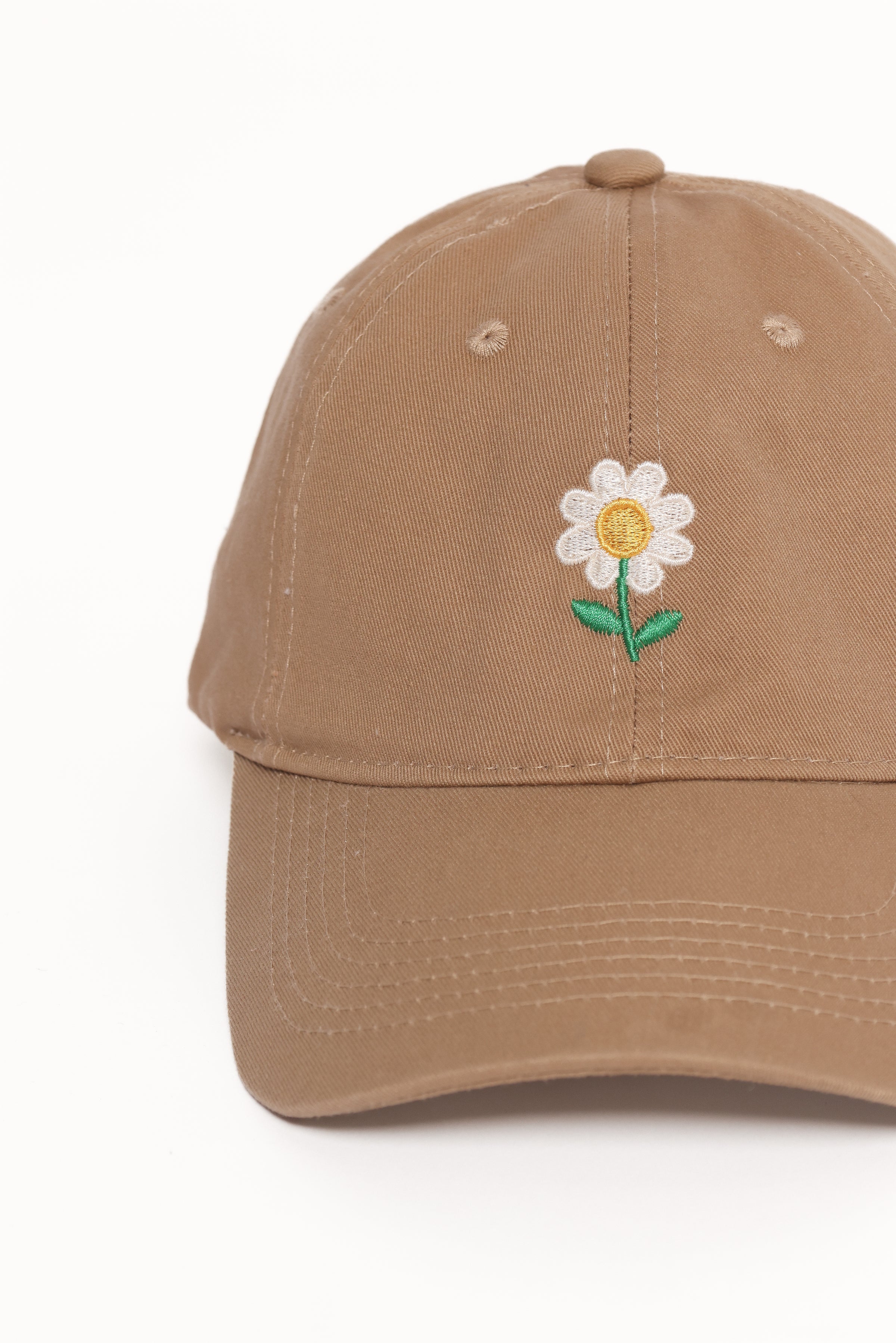 Petal and Pup USA ACCESSORIES Daisy Cap - Beige One Size